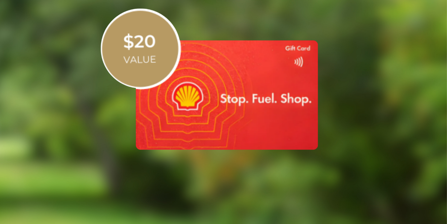 An image of a $20 Shell eGift card