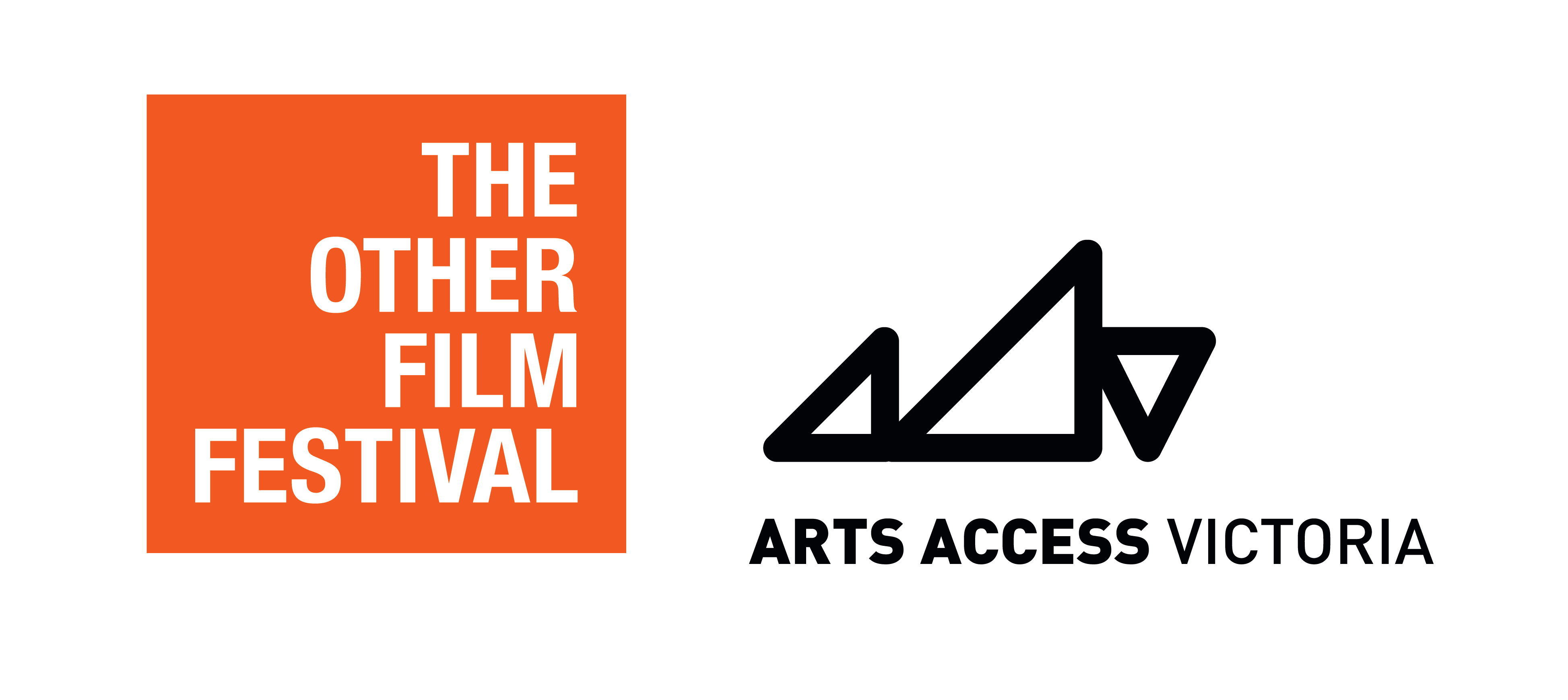 The Other Film Festival logo, combined with the Arts Access Victoria logo