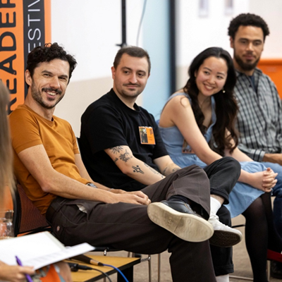 photo credit: ‘Brimbank Libraries’. Includes 4 speakers within a forum setting, at the sunshine Library.