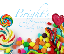 Bright's old fashioned lolly shop logo