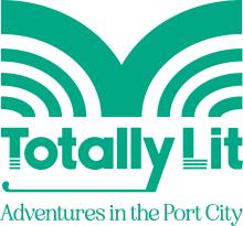 A logo that reads "Totally lit, Adventures in the Port City"